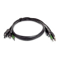 StarTech.com 6ft (1.8m) DisplayPort KVM Cable, USB 2.0, 3.5mm Audio, Universally Compatible Combo Cable for KVM Switches, TAA Compliant