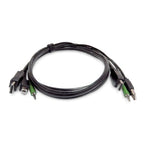 StarTech.com 6ft (1.8m) DisplayPort KVM Cable, USB 2.0, 3.5mm Audio, Universally Compatible Combo Cable for KVM Switches, TAA Compliant