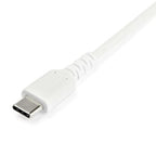 StarTech.com 3ft (1m) USB-A to USB-C Fast Charging Cable, Rugged, Charge & Sync, 3A, USB 2.0, White TPE Jacket and Aramid Fiber - USB Charging Cord