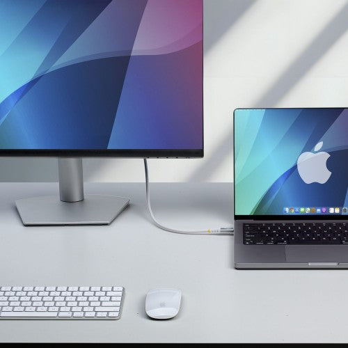 StarTech.com 3m (10ft) USB4 Cable, 20Gbps, USB-IF Certified USB-C Cable, 60W PD, 4K 120Hz DP 1.4, TPE Jacket, White USB-C Cord