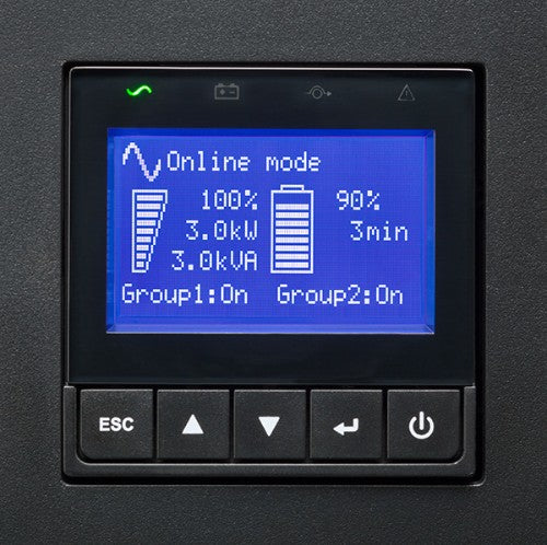 Eaton 9PX3000IRTBPB uninterruptible power supply (UPS) Double-conversion (Online) 3 kVA 3000 W 3 AC outlet(s)