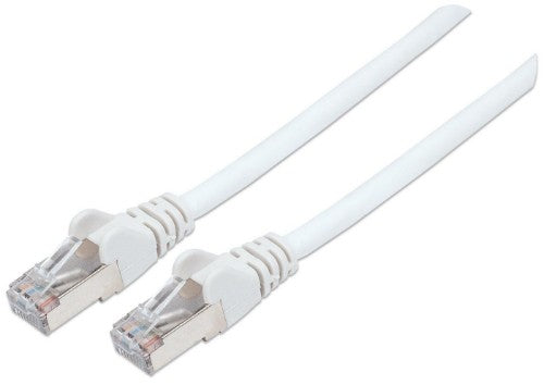 Intellinet Network Patch Cable, Cat6, 30m, White, Copper, S/FTP, LSOH / LSZH, PVC, RJ45, Gold Plated Contacts, Snagless, Booted, Lifetime Warranty