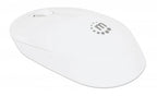 Manhattan Performance III Wireless Mouse, White, 1000dpi, 2.4Ghz (up to 10m), USB, Optical, Ambidextrous, Three Button with Scroll Wheel, USB nano receiver, AA battery (not included), Low friction base, Three Year Warranty