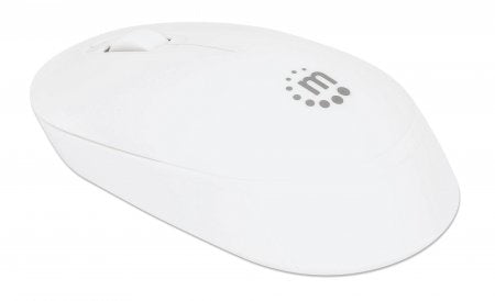 Manhattan Performance III Wireless Mouse, White, 1000dpi, 2.4Ghz (up to 10m), USB, Optical, Ambidextrous, Three Button with Scroll Wheel, USB nano receiver, AA battery (not included), Low friction base, Three Year Warranty