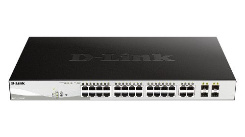 D-Link 24-Port Gigabit PoE Smart Managed Switch with 4 x Combo 1000BaseT/Mini-GBIC SFP ports