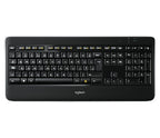 Logitech Wireless Illuminated K800 keyboard Office RF Wireless QWERTY Italian Black