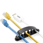 StarTech.com 100 Pack Cable Management Clips - Self Adhesive 6 Slot Cable Comb - Resusable Desktop USB/Computer/Ethernet/AV Cord Organizer - Sticky Cable Holders - Nylon Cable Clamp UL Rated