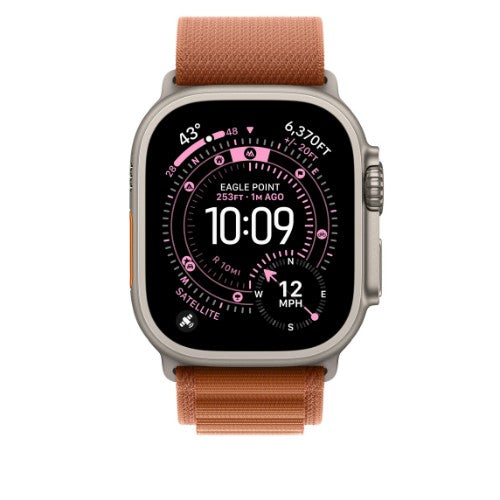 Apple MFTC4ZM/A smart wearable accessory Band Brown Titanium, Polyester, Spandex