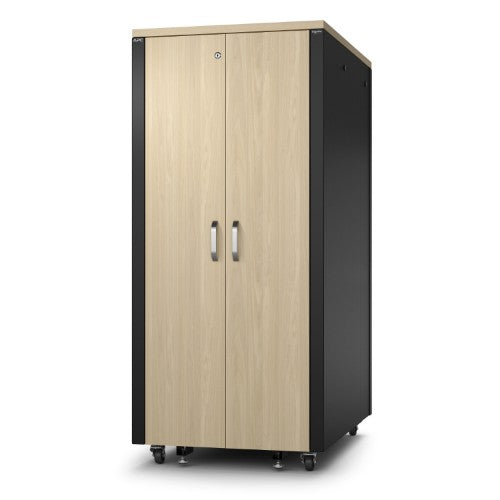 APC NetShelter Soundproof, 32U, Server Rack Enclosure, 230V, Maple