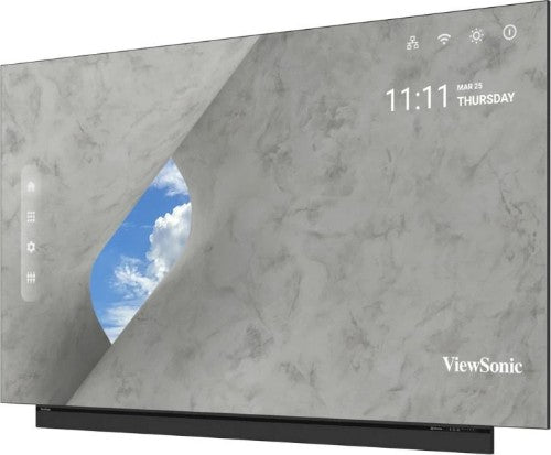Viewsonic LDP163-091C Signage Display 4.14 m (163") LED Wi-Fi 600 cd/m² 4K Ultra HD Black Built-in processor Android 9