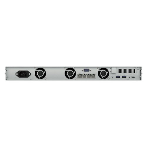 Synology RackStation RS826+ NAS/storage server Rack (1U) AMD Ryzen V1500B 4 GB DDR4 0 TB DiskStation Manager Black, Grey