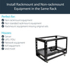 StarTech.com 2U Universal Rack Mount Rails - for 19in Server Rack Enclosure or Cabinet - Adjustable A/V Rack Rails