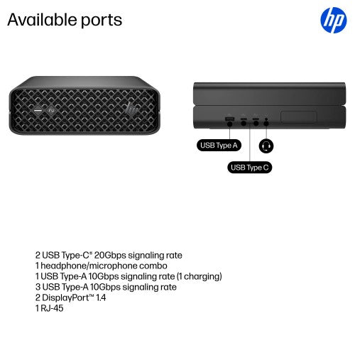 HP Z2 Mini G1i Intel Core Ultra 7 265K 32 GB DDR5-SDRAM 1 TB SSD NVIDIA RTX 2000 Ada Windows 11 Pro Mini PC Workstation AI Workstation, AI PC Black