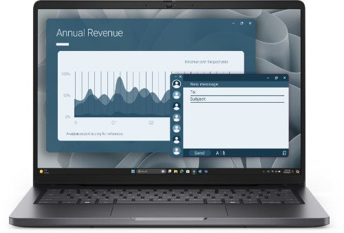 DELL Pro 14 PC14255 AMD Ryzen™ 5 PRO 230 Laptop 35.6 cm (14") Full HD+ 16 GB DDR5-SDRAM 512 GB SSD Wi-Fi 6E (802.11ax) Windows 11 Pro UK English Black