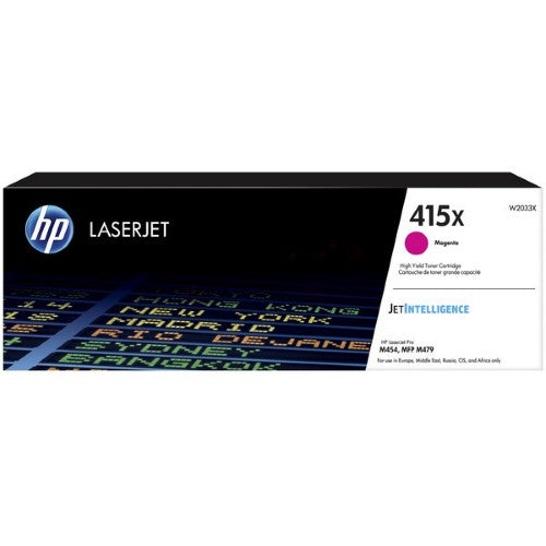 HP W2033X/415X Toner cartridge magenta, 6K pages ISO/IEC 19798 for HP E 45028/M 454