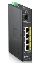 Zyxel RGS100-5P Unmanaged L2 Gigabit Ethernet (10/100/1000) Power over Ethernet (PoE) Black