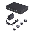 StarTech.com 4-Port DisplayPort KVM Switch with Mouse Roaming and Multi-View / Picture-in-Picture, 4K 60Hz, USB 3.0 (5Gbps) Hub, Hotkey Control, TAA Compliant
