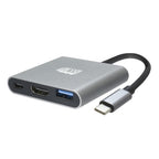 Adesso AUH-4010 notebook dock/port replicator USB 3.2 Gen 1 (3.1 Gen 1) Type-C Grey