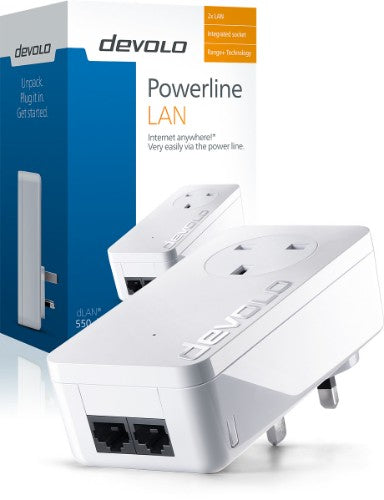 Devolo dLAN 550 duo+ 500 Mbit/s Ethernet LAN White 1 pc(s)