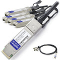 AddOn Networks QSFP+/4xSFP+ 0.5m InfiniBand/fibre optic cable QSFP+ 4x SFP+ Black