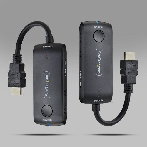 StarTech.com Wireless HDMI Extender for Meeting Rooms and Huddle Spaces, 4K 60Hz, 65ft Range, USB Powered, Plug-and-Play Transmitter and Receiver Kit