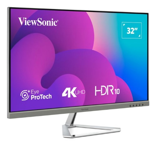 Viewsonic VX3276-4K-MHD-2 computer monitor 81.3 cm (32") 3840 x 2160 pixels 4K Ultra HD LCD Black, Silver