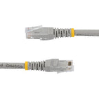 StarTech.com 50ft CAT6 Ethernet Cable - Gray CAT 6 Gigabit Ethernet Wire -250MHz 100W PoE RJ45 UTP Molded Network/Patch Cord w/Strain Relief/ Individually Tested