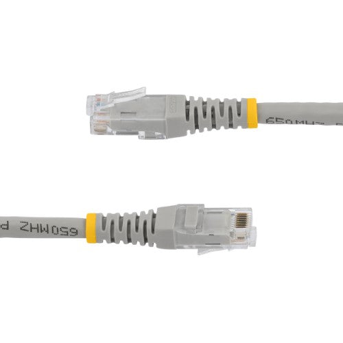StarTech.com 50ft CAT6 Ethernet Cable - Gray CAT 6 Gigabit Ethernet Wire -250MHz 100W PoE RJ45 UTP Molded Network/Patch Cord w/Strain Relief/ Individually Tested