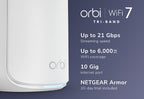 NETGEAR RBE872 Tri-band (2.4 GHz / 5 GHz / 6 GHz) Wi-Fi 7 (802.11be) White 4 Internal