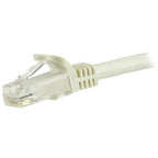 StarTech.com 5m CAT6 Ethernet Cable - White CAT 6 Gigabit Ethernet Wire -250MHz 100W PoE RJ45 UTP Network/Patch Cord Snagless w/Strain Relief Individually Tested
