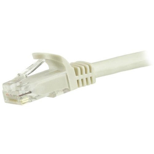 StarTech.com 3m CAT6 Ethernet Cable - White CAT 6 Gigabit Ethernet Wire -250MHz 100W PoE RJ45 UTP Network/Patch Cord Snagless w/Strain Relief Individually Tested