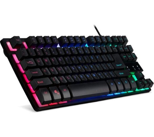 Acer Nitro Gaming Keyboard, NKW120, TKL 80%, Mechanical Key Switch, 3-Zone RGB, USB Standard, Black
