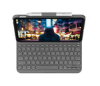 Logitech Slim Folio QWERTY UK English Bluetooth Grey