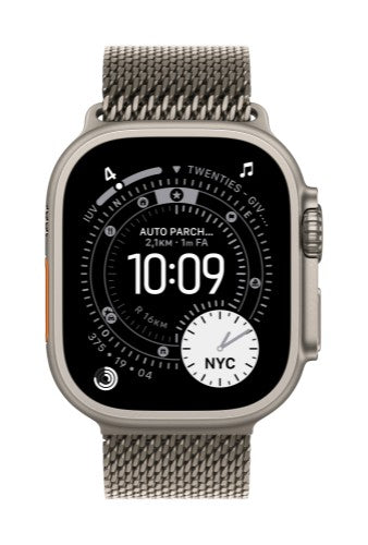 Apple 49mm Natural Titanium Milanese Loop - Medium