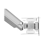 Tripp Lite DDR1732SAL Single-Display Gas Spring-Arm Desktop Clamp or Grommet for 13” to 34” Displays - USB and Audio Ports, Aluminum