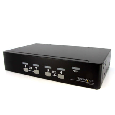 StarTech.com 4 Port 1U Rackmount USB KVM Switch with OSD
