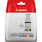 Canon 0386C005/CLI-571 Ink cartridge multi pack Bk,C,M,Y, 4x1.11K pages ISO/IEC 24711 7ml Pack=4 for Canon Pixma MG 5750/7750