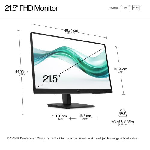 HP Series 3 Pro 21.5 inch FHD Monitor 322ph