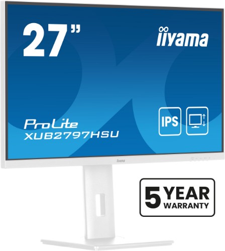 iiyama ProLite 27” IPS technology panel with height adjustable stand and 100Hz refresh rate