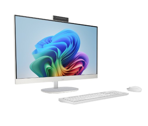 HP 27-cr2002na AI Intel Core Ultra 7 255U 68.6 cm (27") 1920 x 1080 pixels All-in-One PC 16 GB DDR5-SDRAM 1 TB SSD Windows 11 Home Wi-Fi 6 (802.11ax) AI PC White