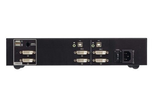 ATEN CS1142D4 KVM switch Rack mounting Black