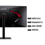 Acer Nitro XV5 Nitro XV345CURX0 - 34" UltraWide Quad HD (3440x1440), Curved 1000R, 200Hz, 0.5ms, HDR10, AMD FreeSync Gaming Monitor