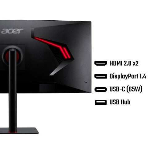 Acer Nitro XV5 Nitro XV345CURX0 - 34" UltraWide Quad HD (3440x1440), Curved 1000R, 200Hz, 0.5ms, HDR10, AMD FreeSync Gaming Monitor