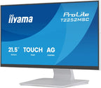 iiyama ProLite T2252MSC-W2AG computer monitor 54.6 cm (21.5") 1920 x 1080 pixels Full HD LCD Touchscreen White