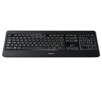 Logitech Wireless Illuminated K800 keyboard Office RF Wireless QWERTY Italian Black