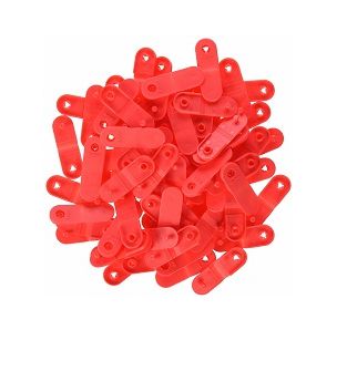 Zebra Clips for use with QuickClip Wristbands Red