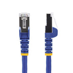 StarTech.com 2m Blue CAT8 Ethernet Cable, Snagless RJ45, 25G/40G, 2000MHz, 100W PoE++, S/FTP, 26AWG Pure Bare Copper Wire, LSZH, Shielded Network Patch Cord w/Strain Reliefs, Individually Tested