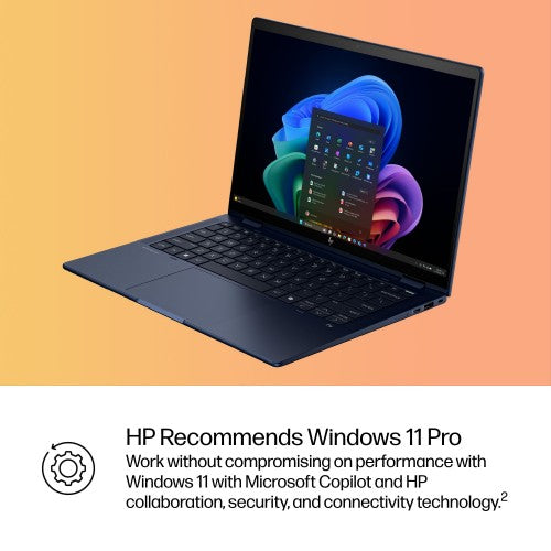 HP EliteBook X Flip G1i Next Gen AI PC Wolf Pro Security Edition Copilot+ PC Intel Core Ultra 7 258V Hybrid (2-in-1) 35.6 cm (14") Touchscreen WUXGA 32 GB LPDDR5x-SDRAM 2 TB SSD Wi-Fi 7 (802.11be) Windows 11 Pro Blue