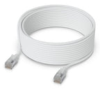 Ubiquiti UACC-Cable-Patch-EL-C6A-12M-W networking cable Translucent, White Cat6a