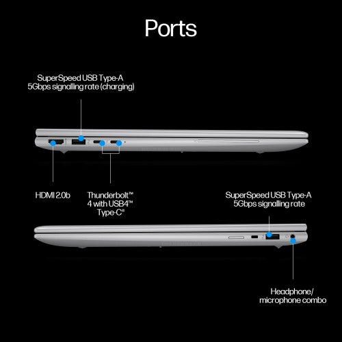 HP ZBook Firefly G11 Intel Core Ultra 7 155H Mobile workstation 40.6 cm (16") WUXGA 16 GB DDR5-SDRAM 512 GB SSD NVIDIA RTX A500 Wi-Fi 6E (802.11ax) Windows 11 Pro AI Workstation, AI PC Silver